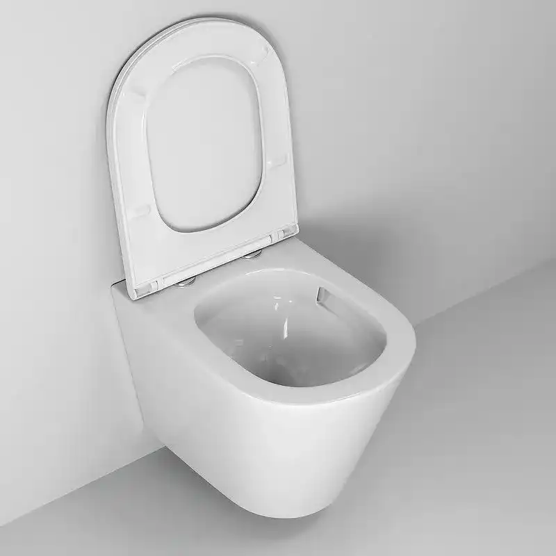 Подвесной унитаз Grossman GR-4478SQ безободковый, смыв торнадо, Белый глянцевый фото 4