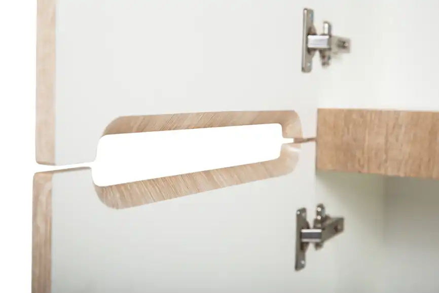 Шкаф-пенал BelBagno ETNA-1500-2A-SC-WO-P-L  Rovere Bianco фото 6