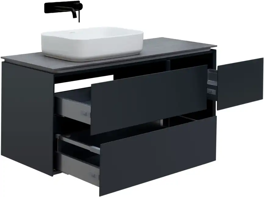 Тумба под раковину Allen Brau Infinity 120 1.21005.AM L антрацит матовый фото 7