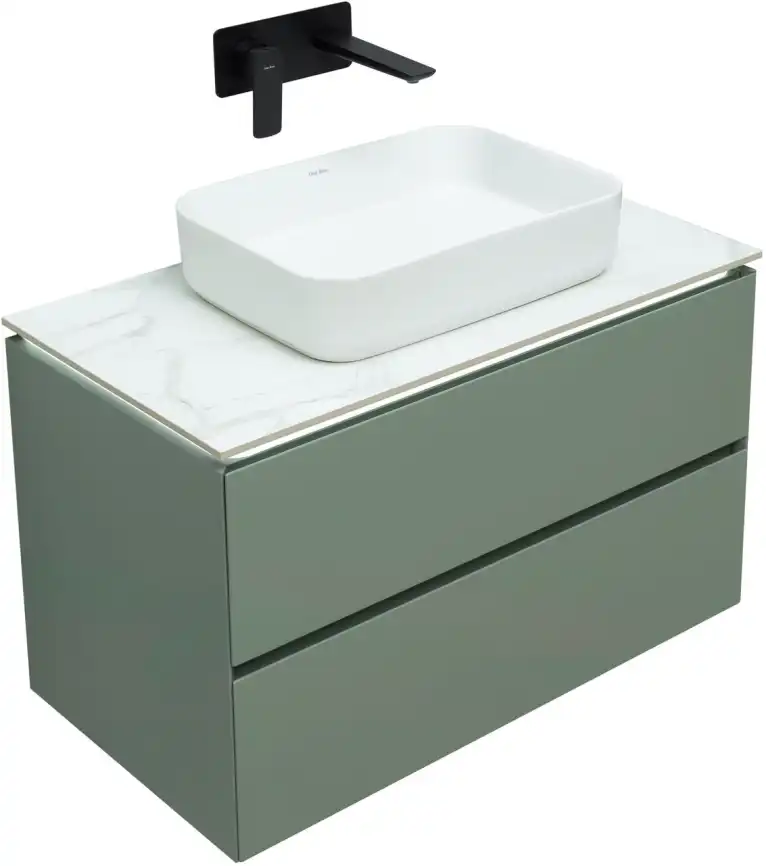 Тумба под раковину Allen Brau Infinity 85 1.21001.CGM олива матовый фото 6