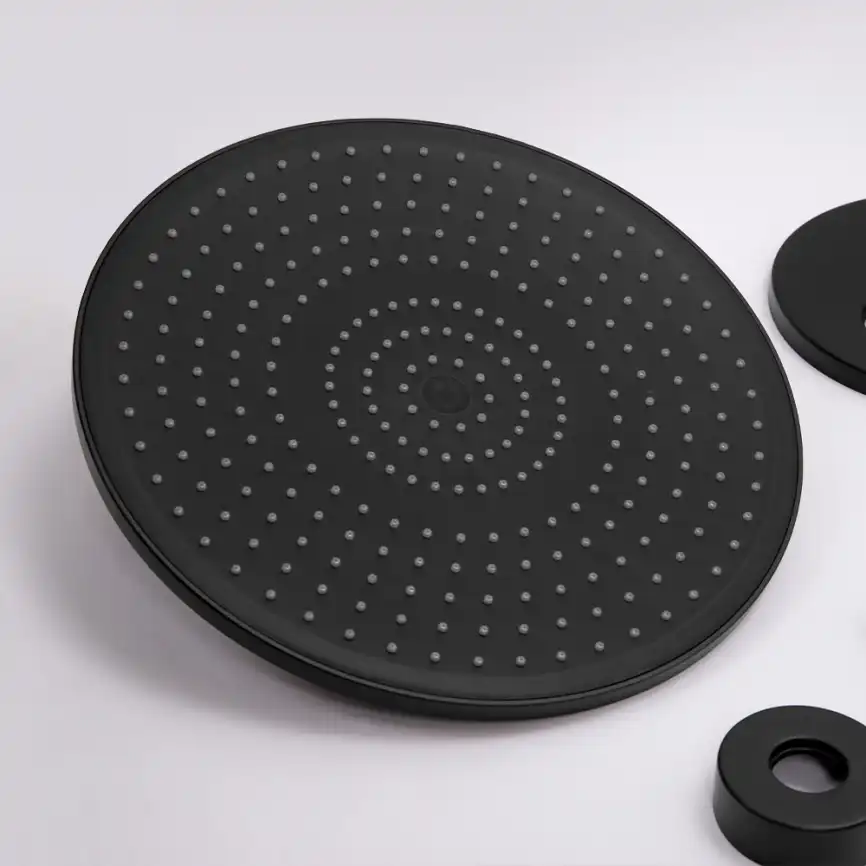 Встраиваемая душевая система AVS SLIMMER 811-141-MB с изливом, черный матовый фото 2