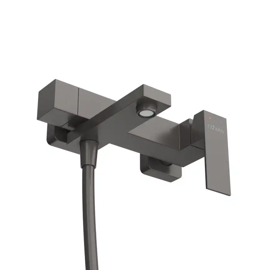 Смеситель для ванны и душа Cezares SLIDER-VD-GM, Оружейная сталь фото 4