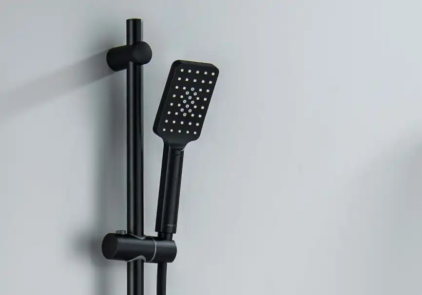 Душевой гарнитур Aquatek ЛИРА AQ2018MB, Черный матовый фото 7