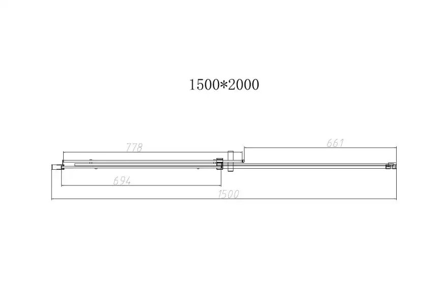 Душевая дверь Vincea Dice 150 VDS-4D150CLGM, раздвижная, профиль вороненая сталь, стекло прозрачное фото 4