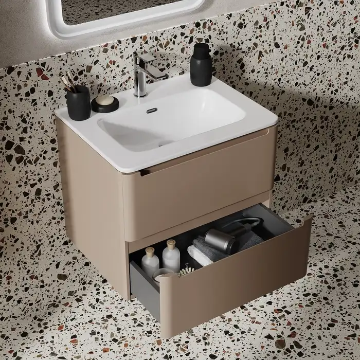 Тумба с раковиной IDDIS Edifice 60, подвесная, Капучино, EDI60C0i95K фото 12