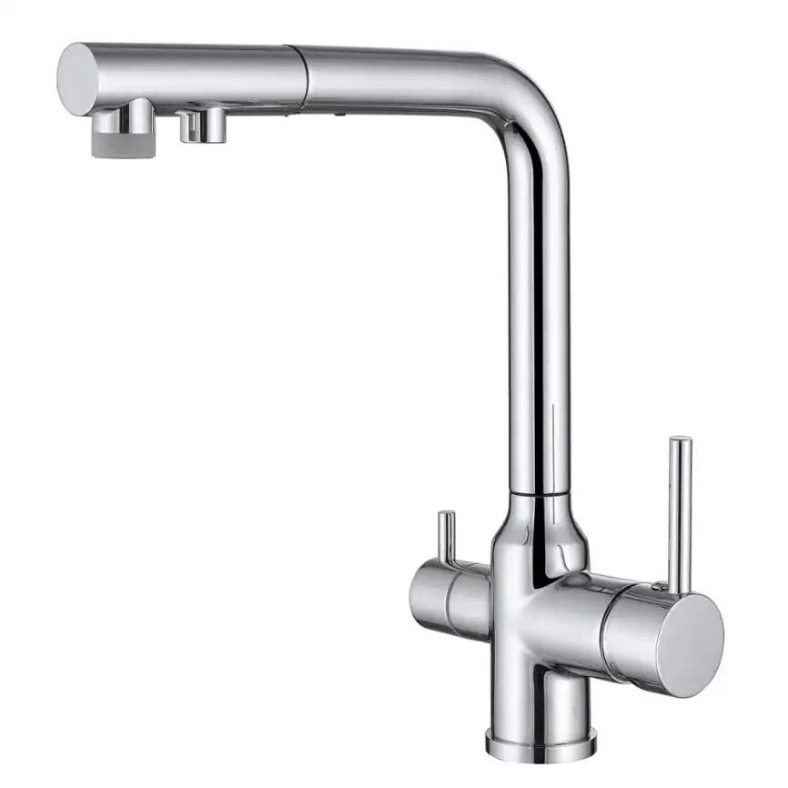 Смеситель для кухни Abber Emotion AF8814 с подключением к фильтру с питьевой водой, Хром фото 1