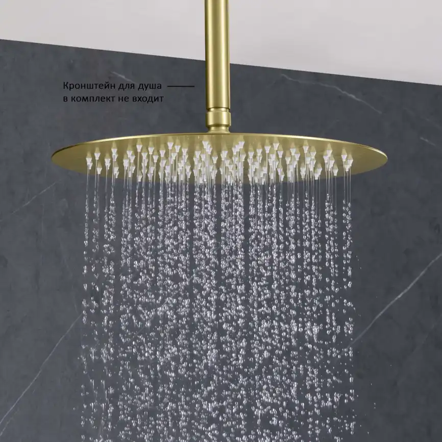 Верхний душ Aquatek  AQ2075BG, Золото матовое фото 7