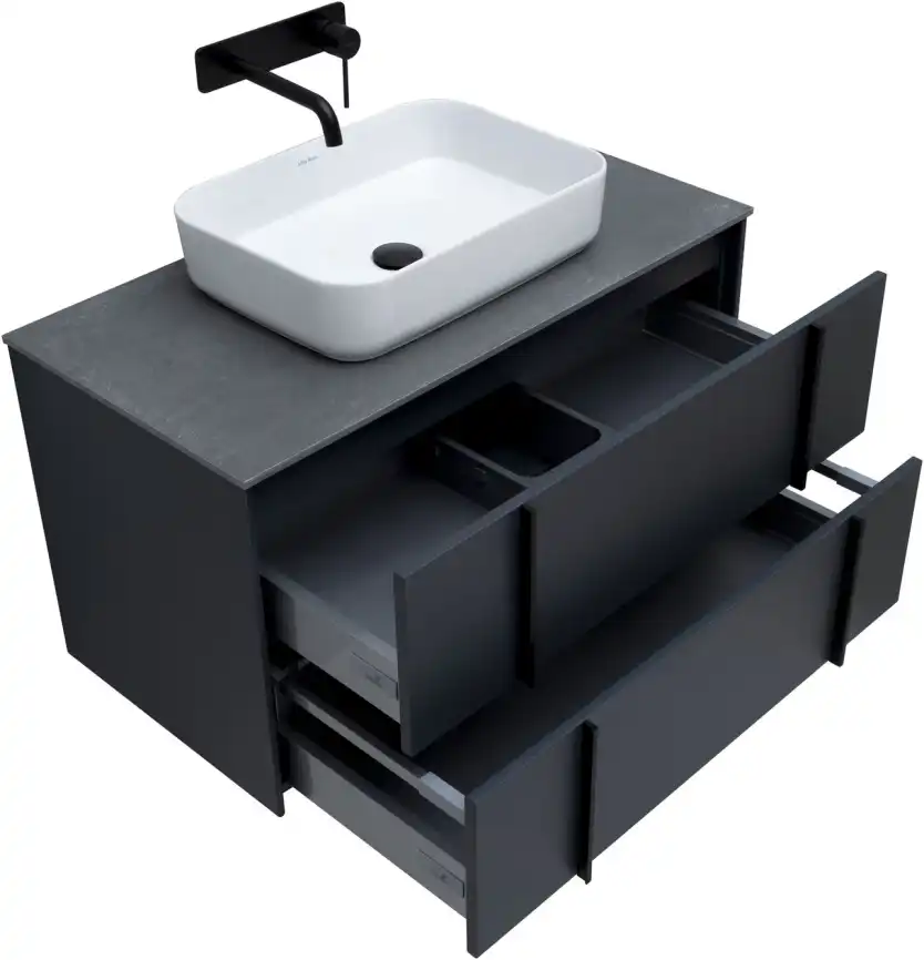 Тумба под раковину Allen Brau Reality 90 1.32006.AM антрацит матовый фото 11