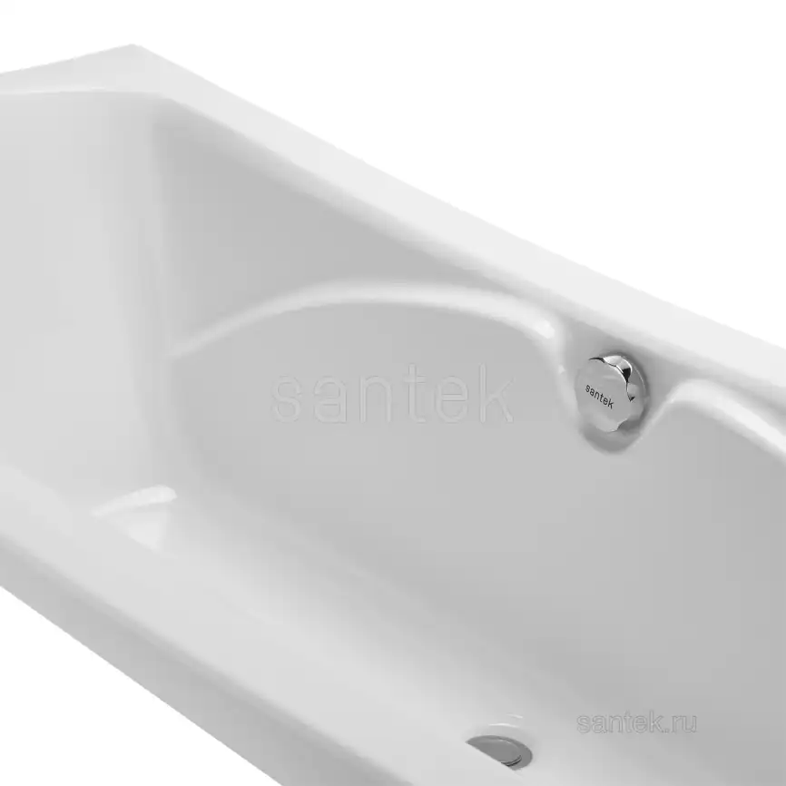 Акриловая ванна Santek Корсика 180х80 1WH111981 прямоугольная, Белая фото 4