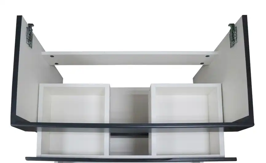 Тумба с раковиной Azario Эстима 80 CS00094589, подвесная, Графит фото 4