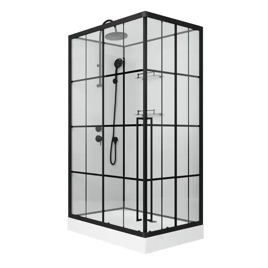 Душевая кабина Niagara Standart 100х80х225 ST100/80/15QL/KL/BKT низкий поддон, без гидромассажа фото 11