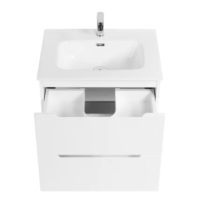 Тумба под раковину BelBagno ETNA-700-2C-SO-BL-P подвесная Bianco Lucido фото 6