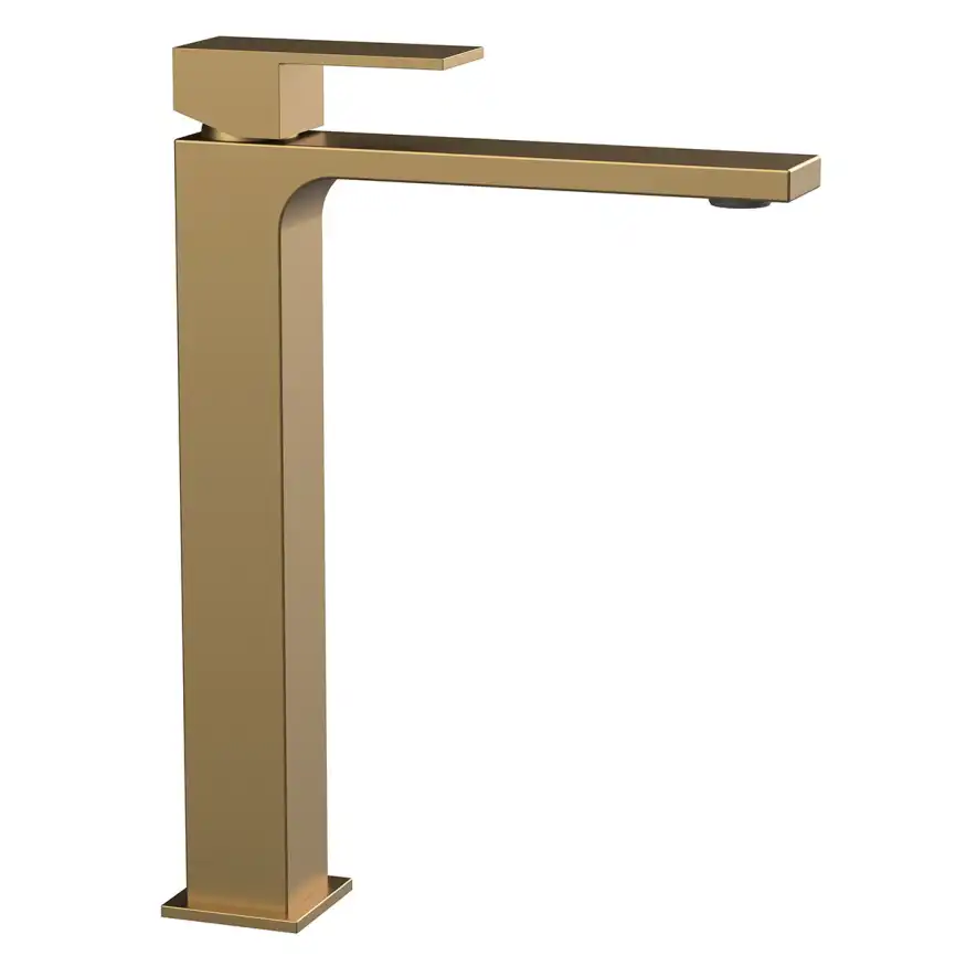 Смеситель для раковины Vincea Cube VBF-1C02BG однорычажный, брашированное золото фото 2