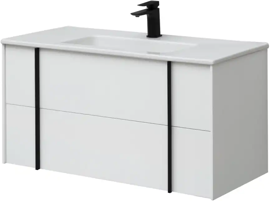 Тумба под раковину Allen Brau Reality 100 1.32007.WM белый матовый фото 4