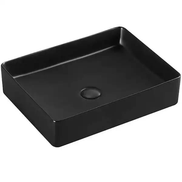 Раковина AVS Кристел 60х41 черная матовая фото 1