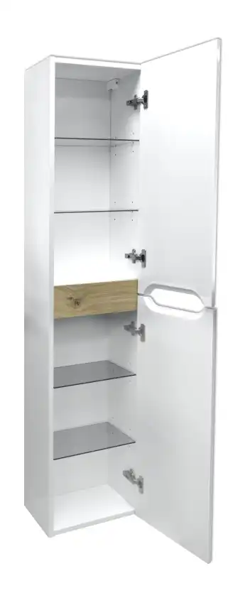 Шкаф-пенал Azario Magenta 35 CS00078405, подвесной, Белый фото 2