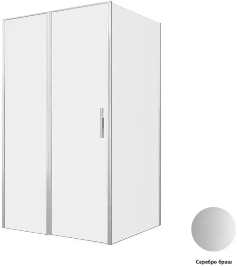 Душевой уголок Allen Brau Priority 120x100 3.31032.BA + 3.31047.BA серебро браш фото 1