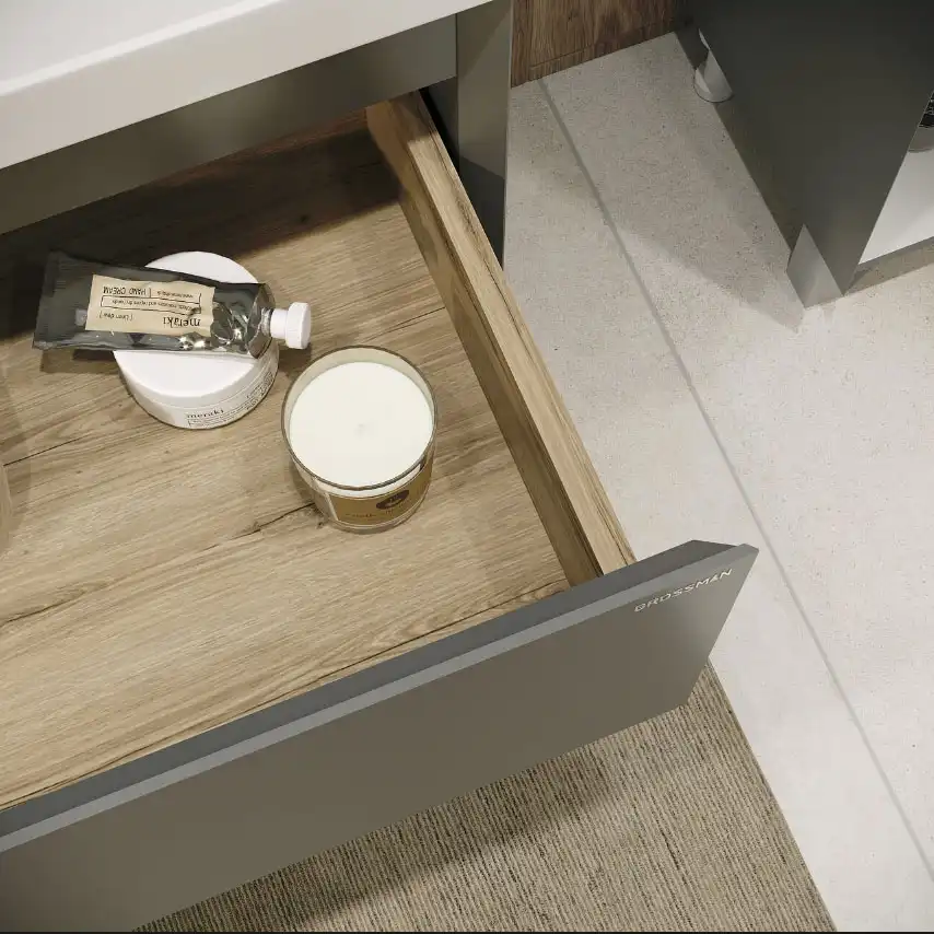 Тумба под раковину Grossman Меркадо 70 напольная, графит матовый (107073) фото 4