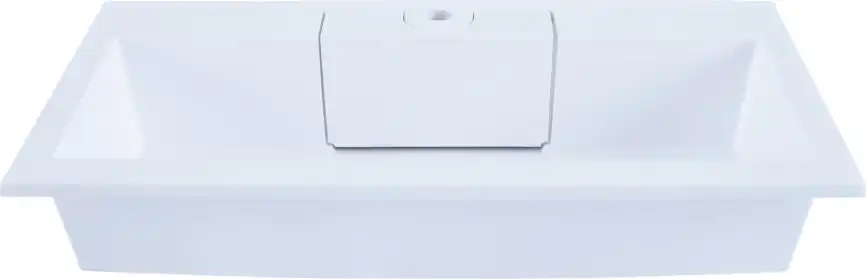 Раковина Dolomite Фортуна 80 187094 прямоугольная, Белая глянцевая фото 3