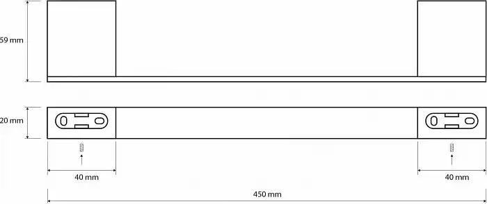 Полотенцедержатель 45 см BEMETA VIA хром 135004022 фото 2