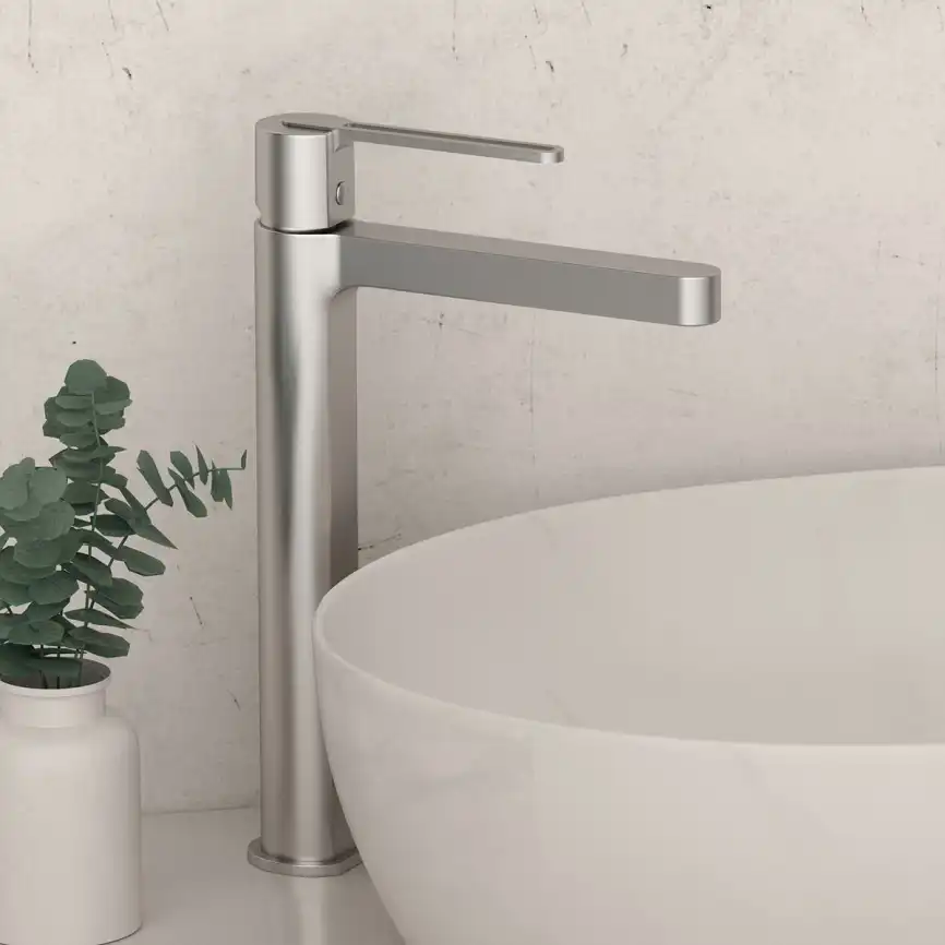 Смеситель для раковины Vincea Rondo VBF-1R2CH однорычажный, хром фото 1