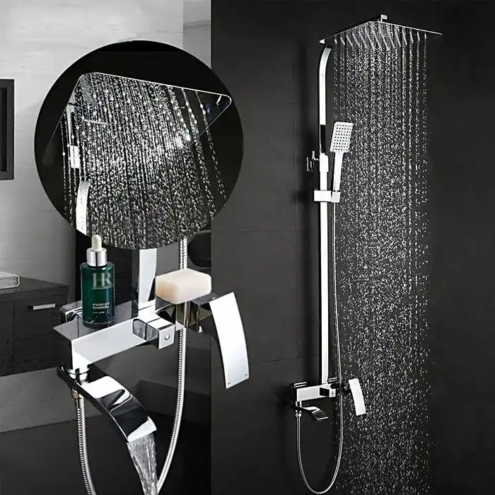 Душевая система Gappo G2407 с поворотным изливом, Хром фото 2