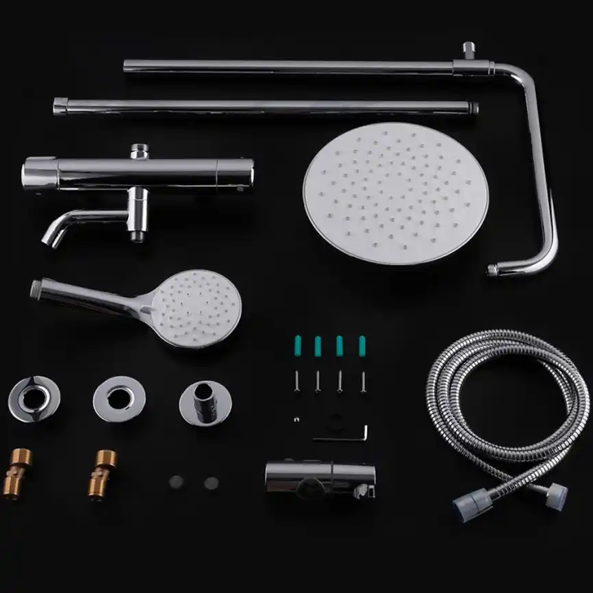 Душевая система Gappo G2490 с тропическим душем и термостатом Хром фото 10