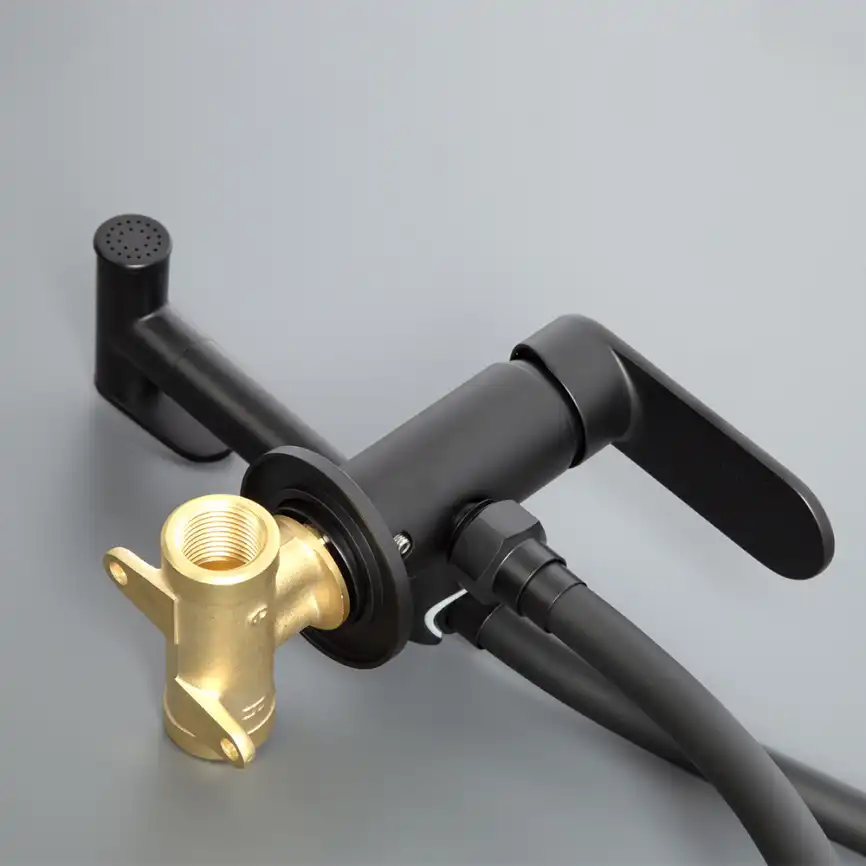 Гигиенический душ со смесителем AVS Beauty черный матовый, 811-531-MB фото 11