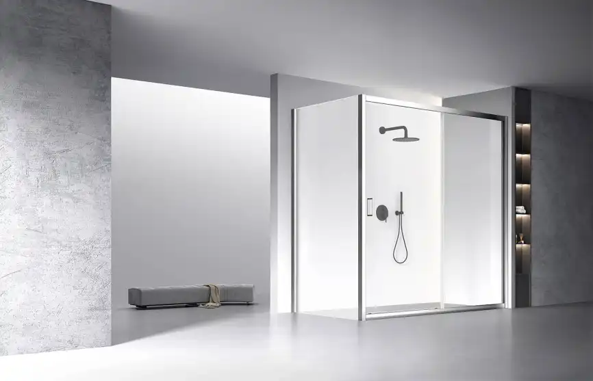 Душевой уголок Veconi Rovigo RV-060 190х80х195, профиль Хром, стекло прозрачное (RV060-19080-01-C5) фото 2