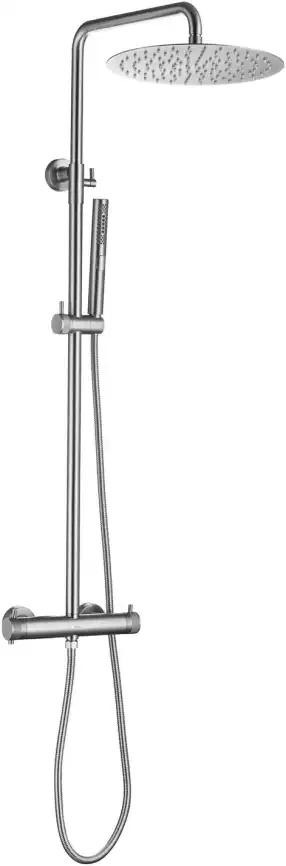 Душевая система Allen Brau Fantasy 5.11001-BN для душа без излива, термостатическая, с верхним душем, Никель браш фото 1