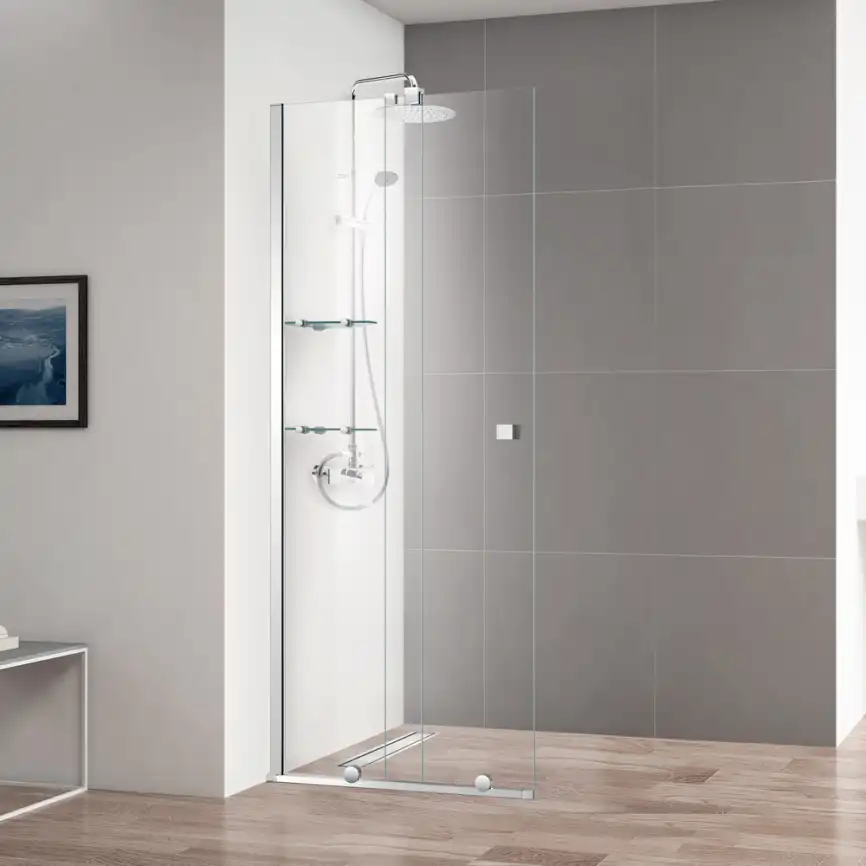 Душевая перегородка CEZARES STREAM-BF-1-80-C-Cr стекло Прозрачное, профиль Хром фото 1