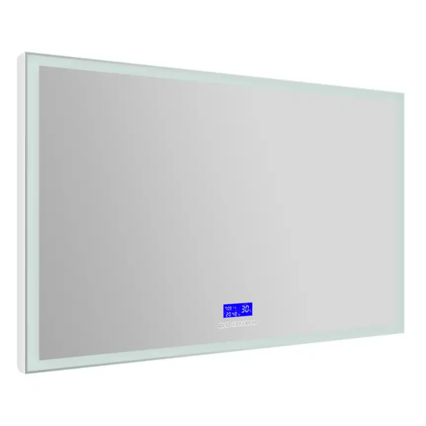 Зеркало BelBagno SPC-GRT 120х80 SPC-GRT-1200-800-LED-TCH-RAD с подстветкой, сенсорный выключатель, с Bluetooth, цифровым термометром и радио фото 2