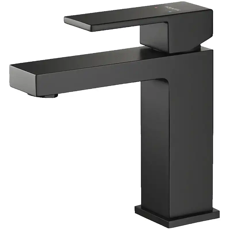 Смеситель для раковины Aquatek Либра AQ1610MB, однорычажный, цвет Черный матовый фото 1