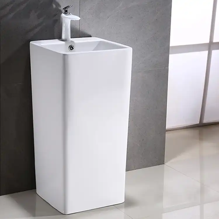 Раковина CeramaLux P7004L 400х400х820 Напольная цвет Белый фото 1