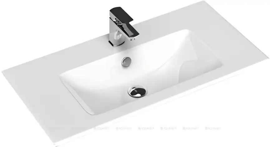 Раковина Sanovit Practico 80 44080, Белая глянцевая фото 1