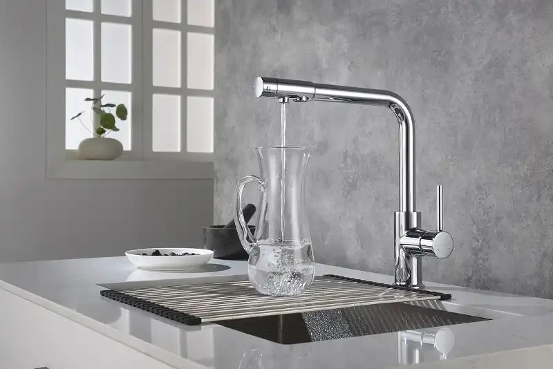 Смеситель для кухни Aquatek Европа AQ1386CR с подключением к фильтру с питьевой водой, Хром фото 4