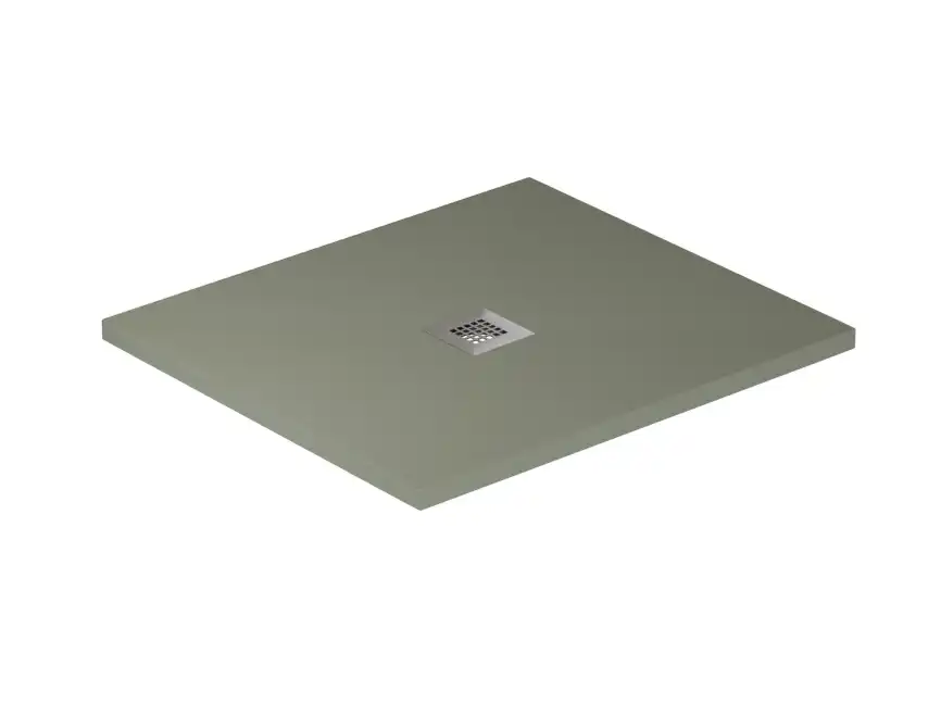 Душевой поддон Allen Brau Priority 100x90 8.31004-CGM из искусственного камня олива фото 3