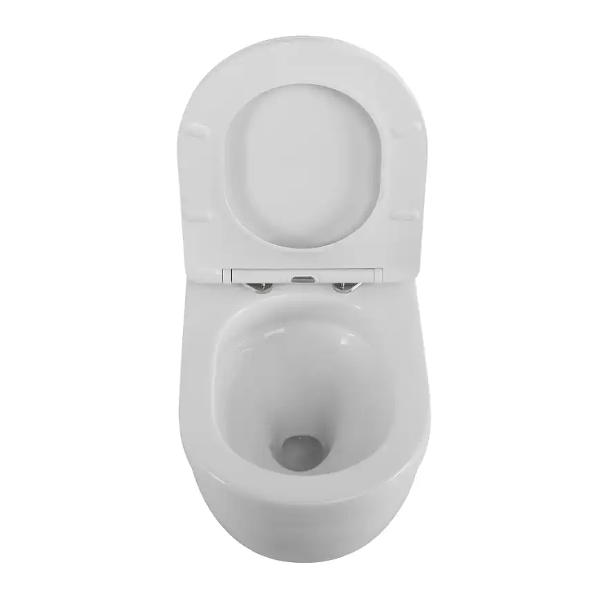 Подвесной унитаз BelBagno SENSO-TOR BB017CH-TOR/SC, безободковый, смыв торнадо с сиденьем микролифт, Белый фото 7