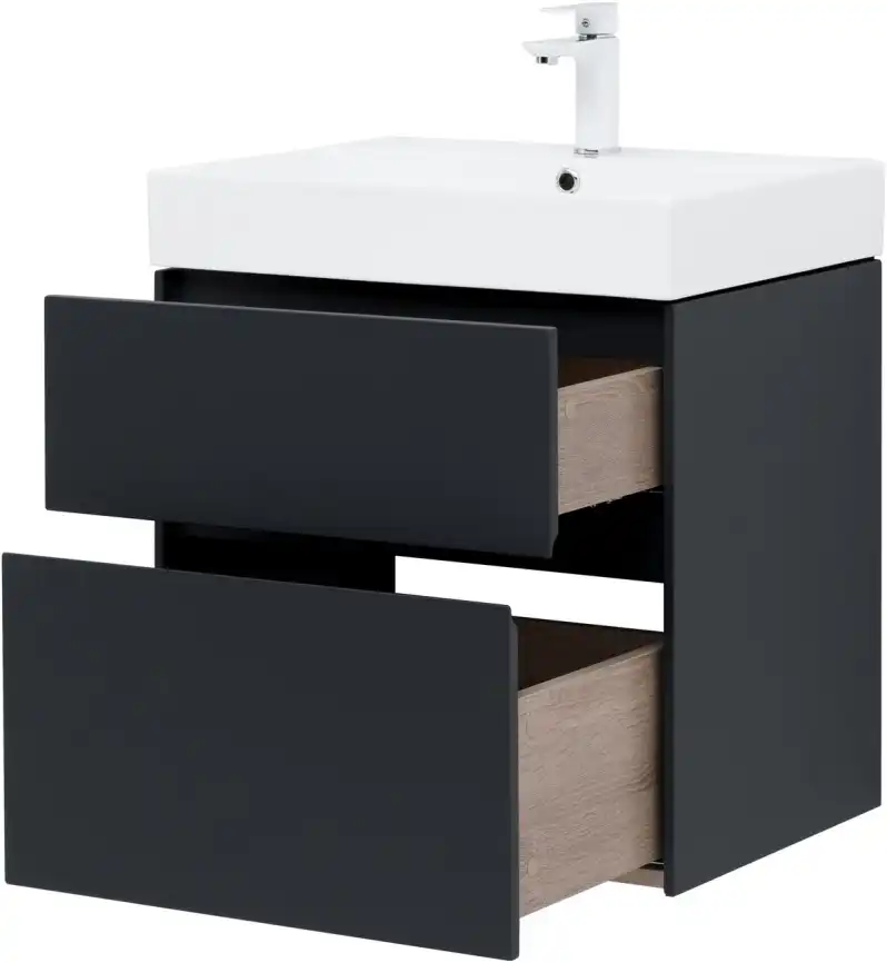 Тумба под раковину Aquanet Бруклин 60 антрацит матовый 310140 фото 10