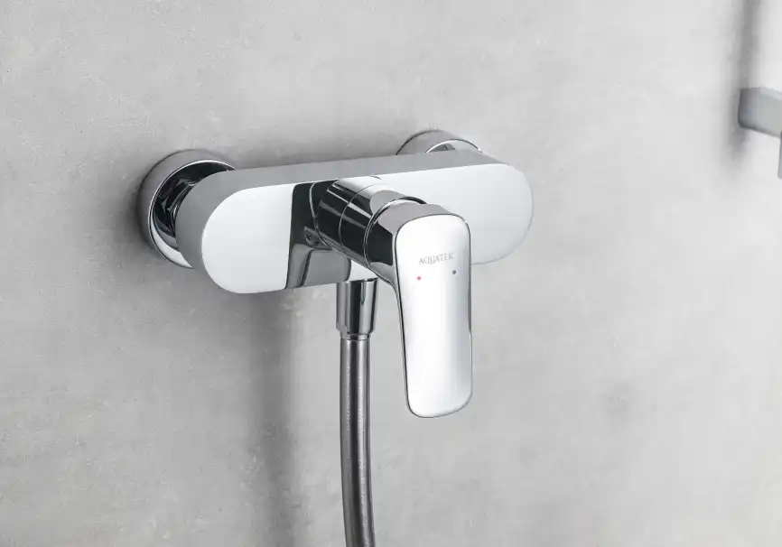 Смеситель для душа Aquatek Вега AQ1032CR, с душевым гарнитуром однорычажный, Хром фото 8