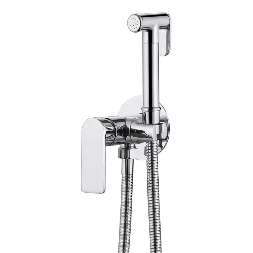 Смеситель ABBER Weiss Insel AF8025 с гигиеническим душем, хром фото 1