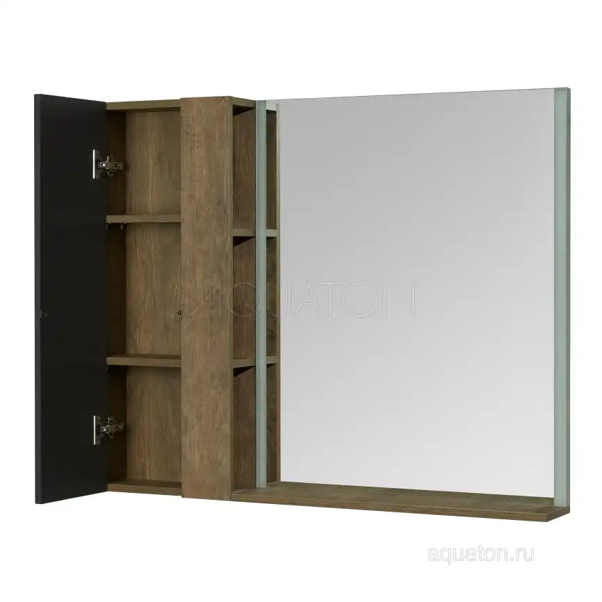 Зеркало с подстветкой Aquaton Терра 70х85 1A247002TEDY0  Дерево темное фото 7