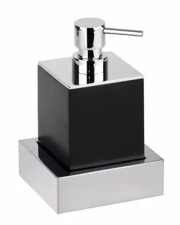 Настенный дозатор жидкого мыла BEMETA GAMMA черный/хром 145409012 фото 1