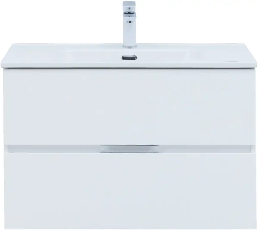 Тумба под раковину Aquanet Алвита New 80 2 ящика, белый матовый 277514 фото 7