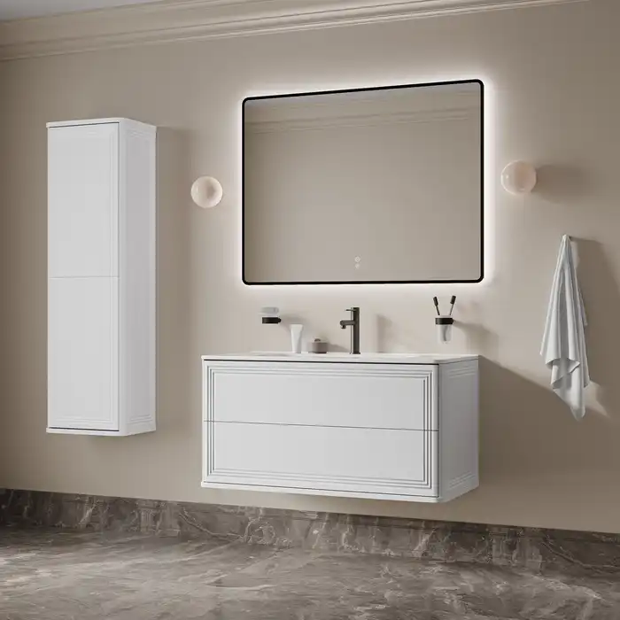 Тумба с раковиной IDDIS Oxford Neo 100, подвесная, Белая, OXN10W0i95K фото 12