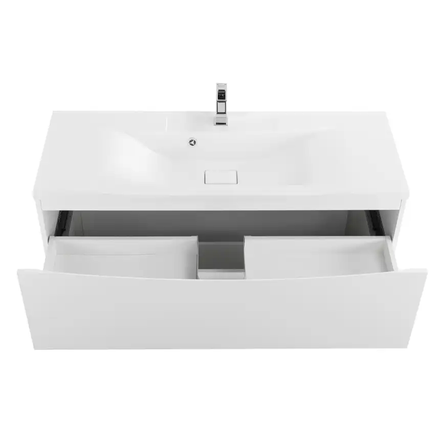 Тумба под раковину BelBagno MARINO-1200-2C-PIA-BL-P напольная Bianco Lucido фото 8