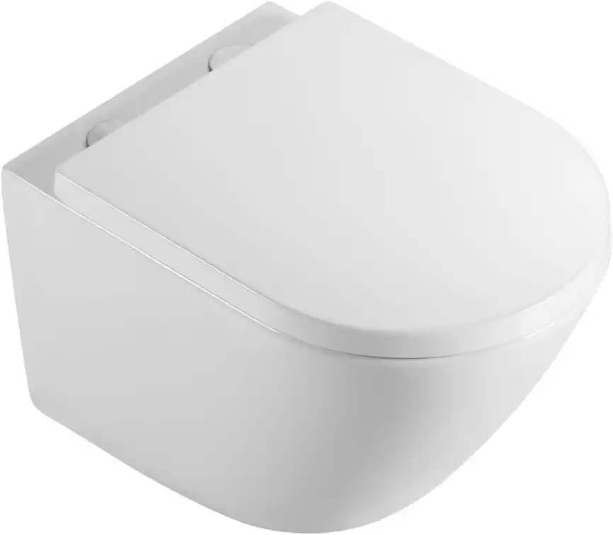 Унитаз подвесной Aquanet Zvezda -2 303978 безободковый, со смывом Tornado, с сиденьем микролифтом фото 6