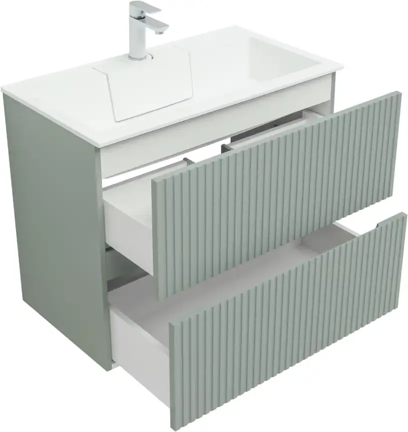 Тумба под раковину Aquanet Джейн 80 мисти грин фото 4