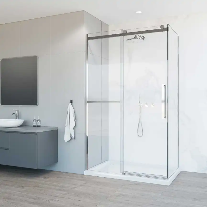 Душевой уголок Vincea Como Soft 130х90 VSR-1CS9013CL, профиль хром, стекло Прозрачное фото 1