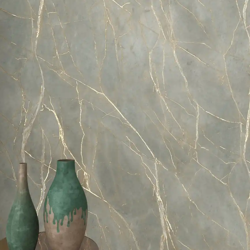 Керамогранит AVS Bever Dark 60x120 карвинг, зеленый фото 2